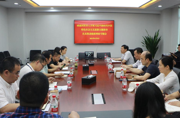 誠(chéng)通國(guó)貿(mào)黨委以主題教育為契機(jī)開展全面推進(jìn)提質(zhì)增效專題研討